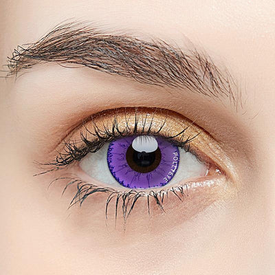 Pollyeye Demon Purple Colored Contact Lenses