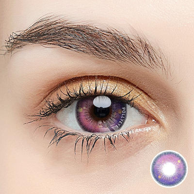 Pollyeye Pure Feeling Purple Colored Contact Lenses - POLLYEYE.COM