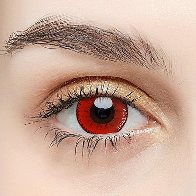 Pollyeye Demon Red Colored Contact Lenses