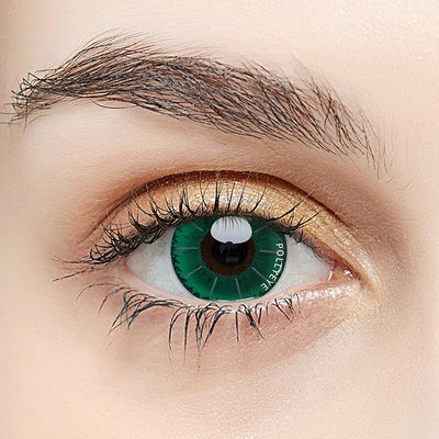Pollyeye Demon Green Colored Contact Lenses