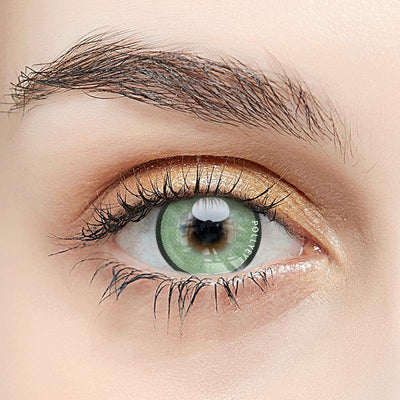 Pollyeye Focus Green Colored Contact Lenses - POLLYEYE.COM