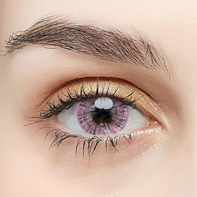 Pollyeye Medusa Pink Colored Contact Lenses - POLLYEYE.COM