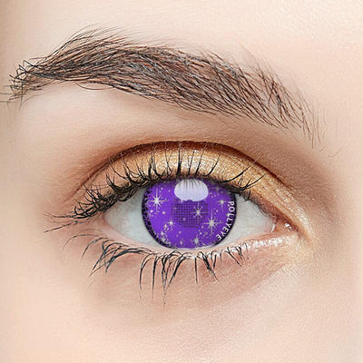 Pollyeye Mutant Purple Colored Contact Lenses