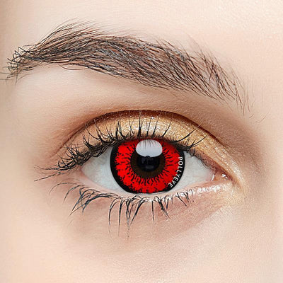 Pollyeye Candy Red Colored Contact Lenses