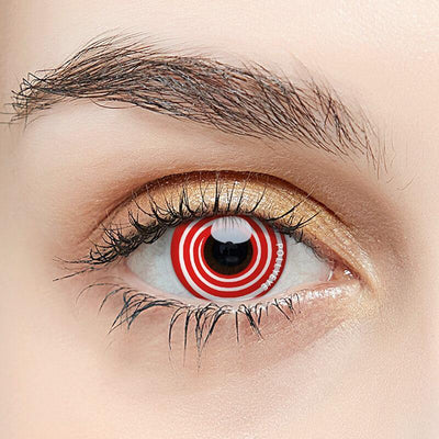 Pollyeye Samsara Red Colored Contact Lenses
