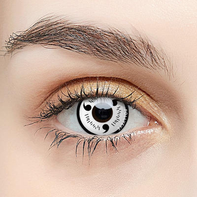 Pollyeye Sharingan Magatama White Colored Contact Lenses - POLLYEYE.COM